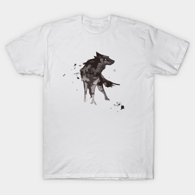 Wolf In the Wind Night T-Shirt by Leonard